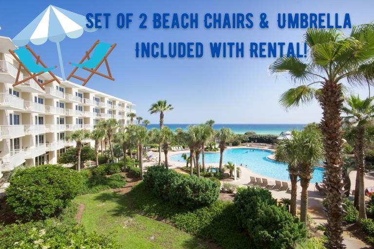 デスティン Fun In The Sun! Crescent At Miramar - Gulf Front+Beach Chairsヴィラ エクステリア 写真